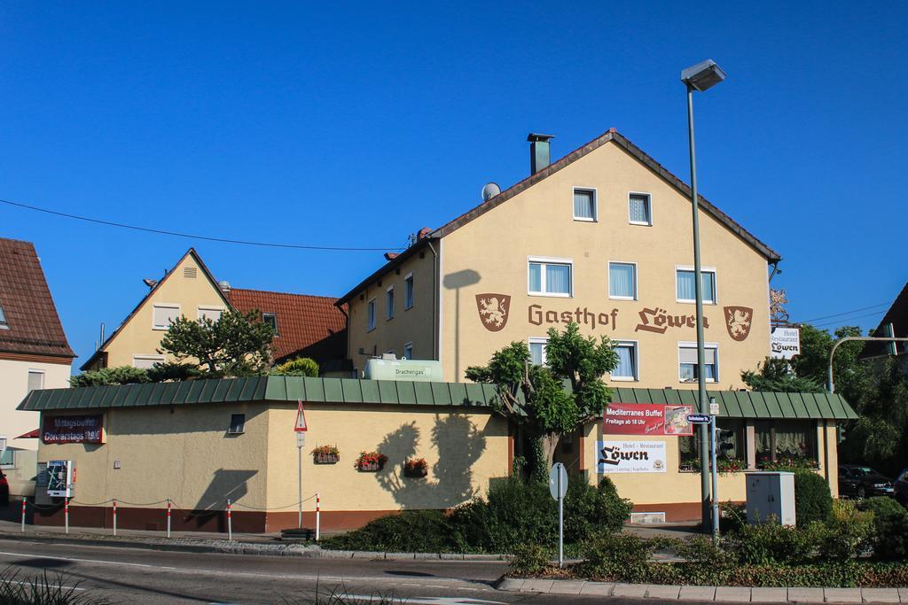 Hotel-Restaurant Und Gaestehaus Loewen Süßen Exterior foto